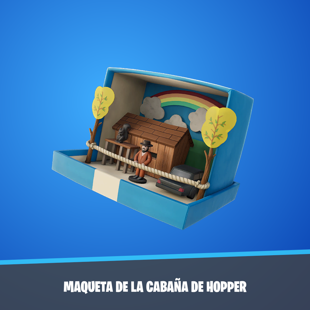 Maqueta de la cabaña de Hopper
